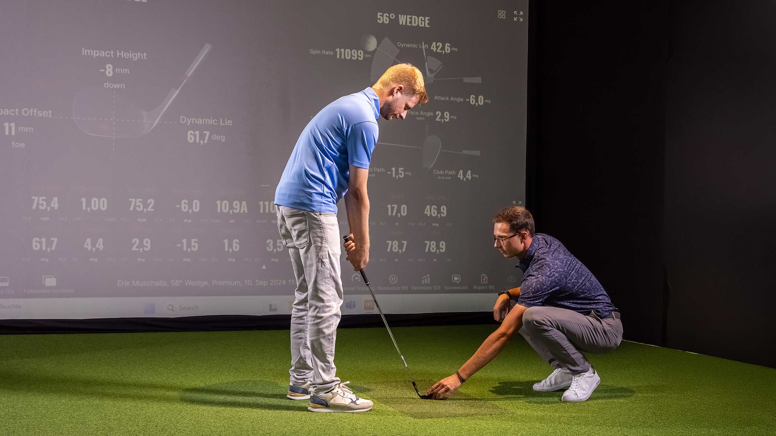 Custom Golf Fitting bei PMG in Frankfurt – TrackMan-Analyse im Fitting-Studio